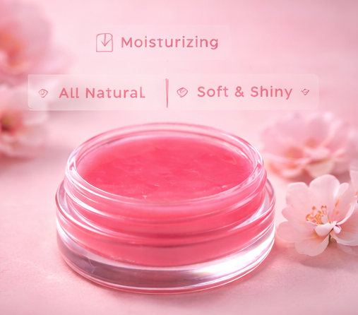 Petal Pop lip gloss — moisturizing, skin safe, soft and shiny